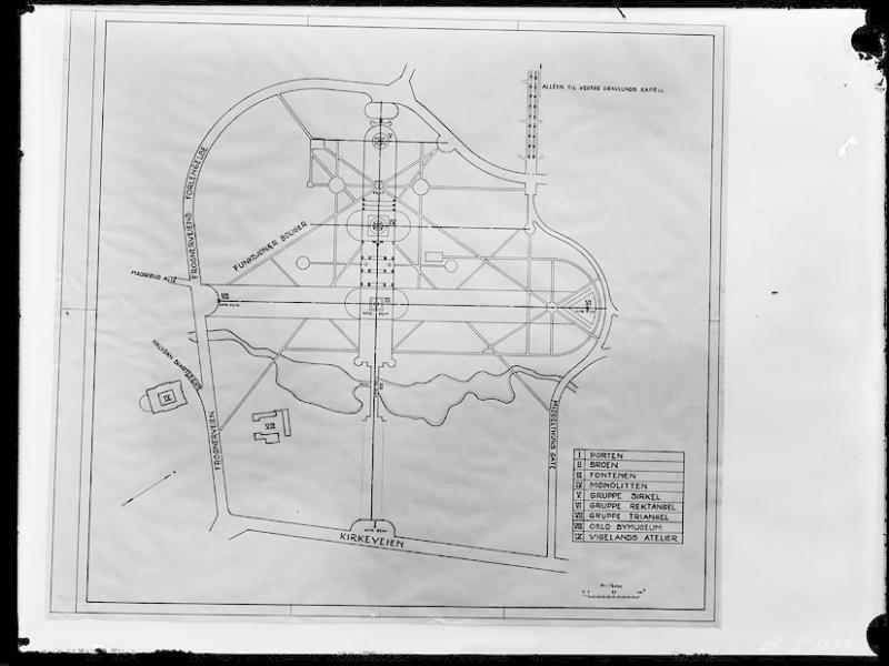 Plan over Vigelandsanlegget